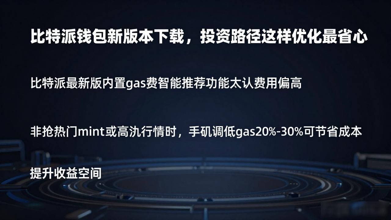 比特派钱包新版本下载，投资路径这样优化最省心