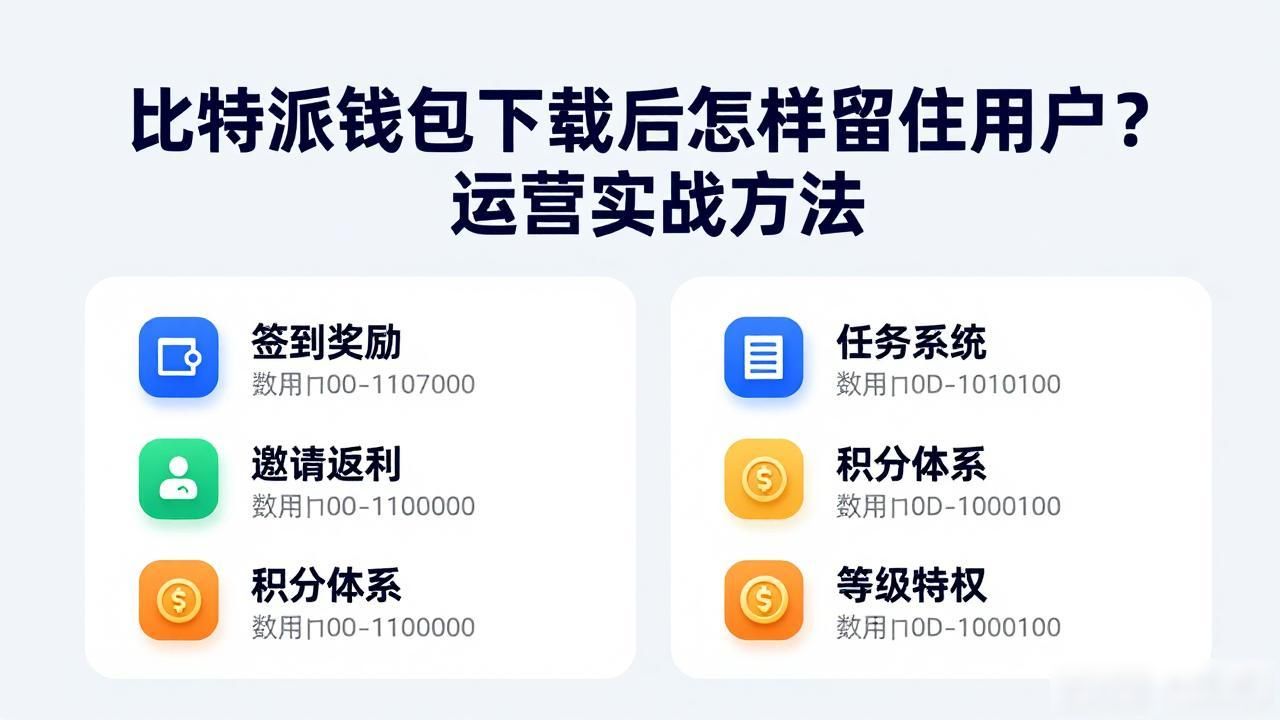 比特派钱包下载后怎样留住用户？运营实战方法