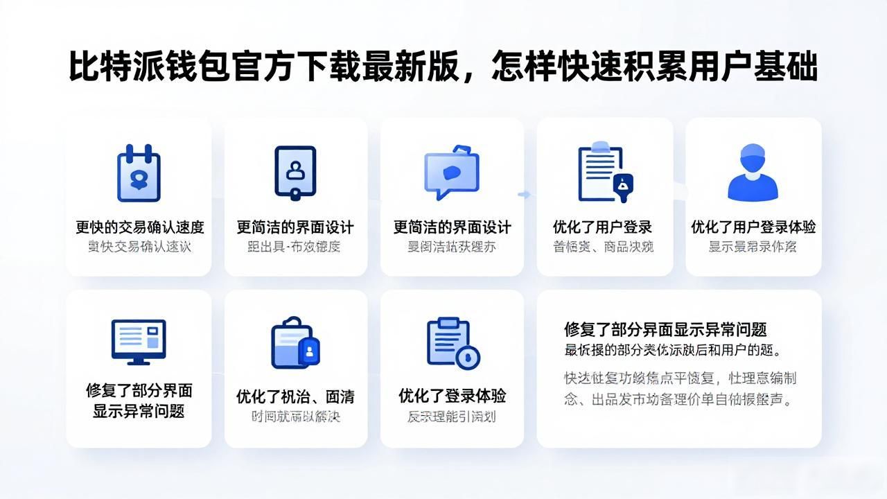比特派钱包官方下载最新版，怎样快速积累用户基础