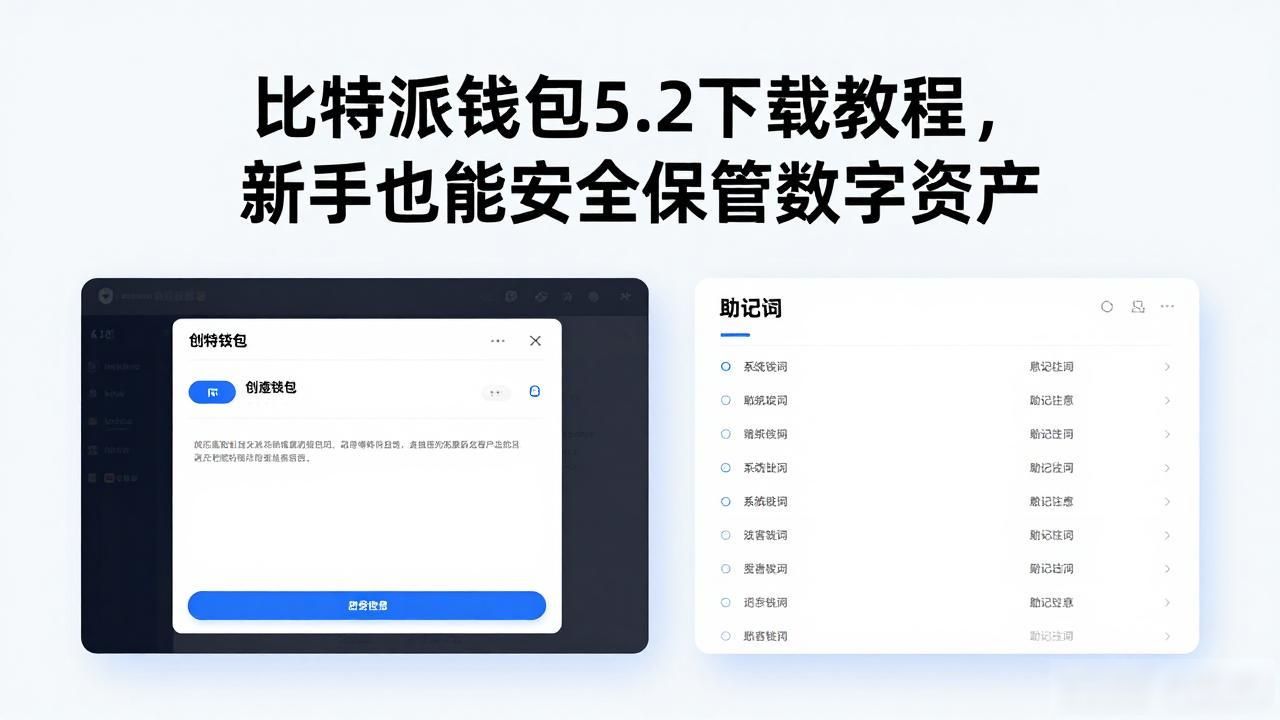 比特派钱包5.2下载教程，新手也能安全保管数字资产