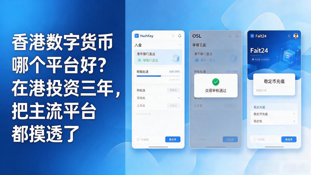 香港数字货币哪个平台好？在港投资三年，把主流平台都摸透了