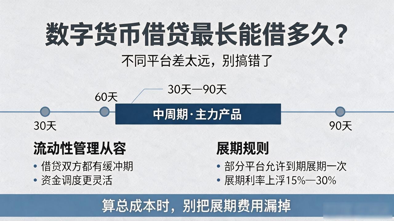 数字货币借贷最长能借多久？不同平台差太远，别搞错了