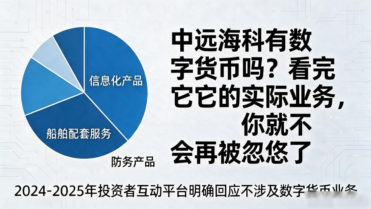 中远海科有数字货币吗？看完它的实际业务，你就不会再被忽悠了