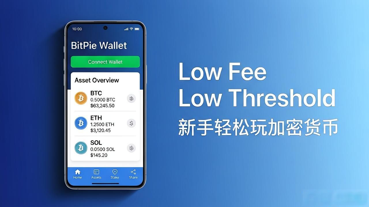BitPie钱包帮穷人省钱：低费低门槛，新手也能轻松玩加密货币