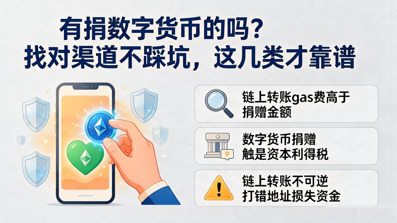 有捐数字货币的吗？找对渠道不踩坑，这几类才靠谱