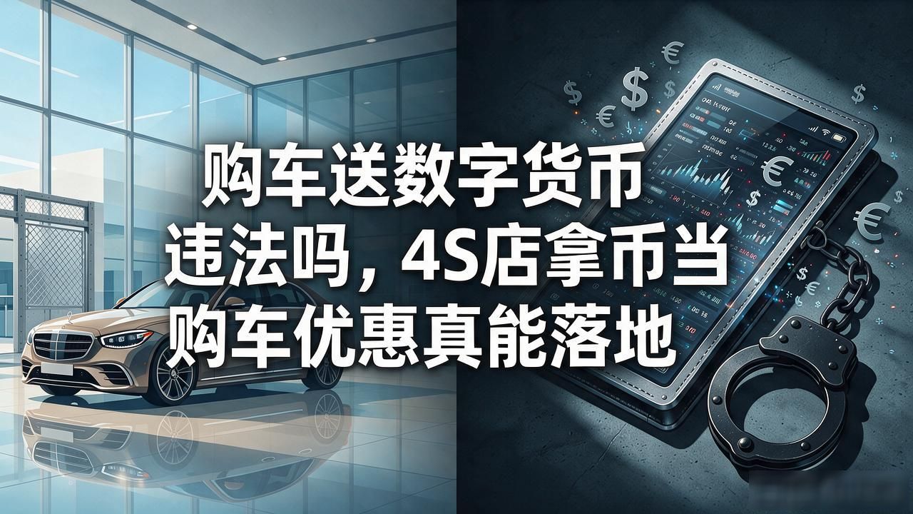 购车送数字货币违法吗，4S店拿币当购车优惠真能落地