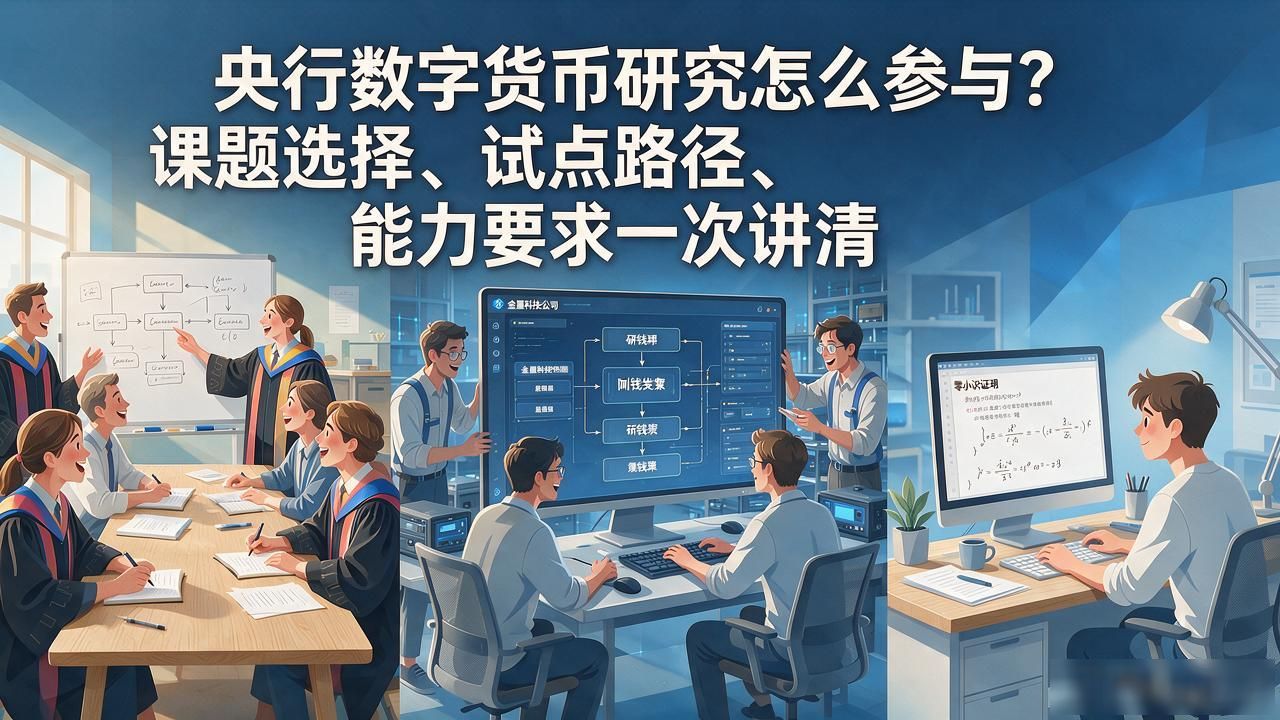 央行数字货币研究怎么参与？课题选择、试点路径、能力要求一次讲清