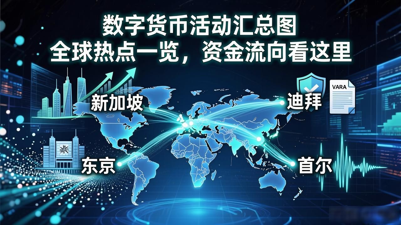 数字货币活动汇总图 全球热点一览，资金流向看这里