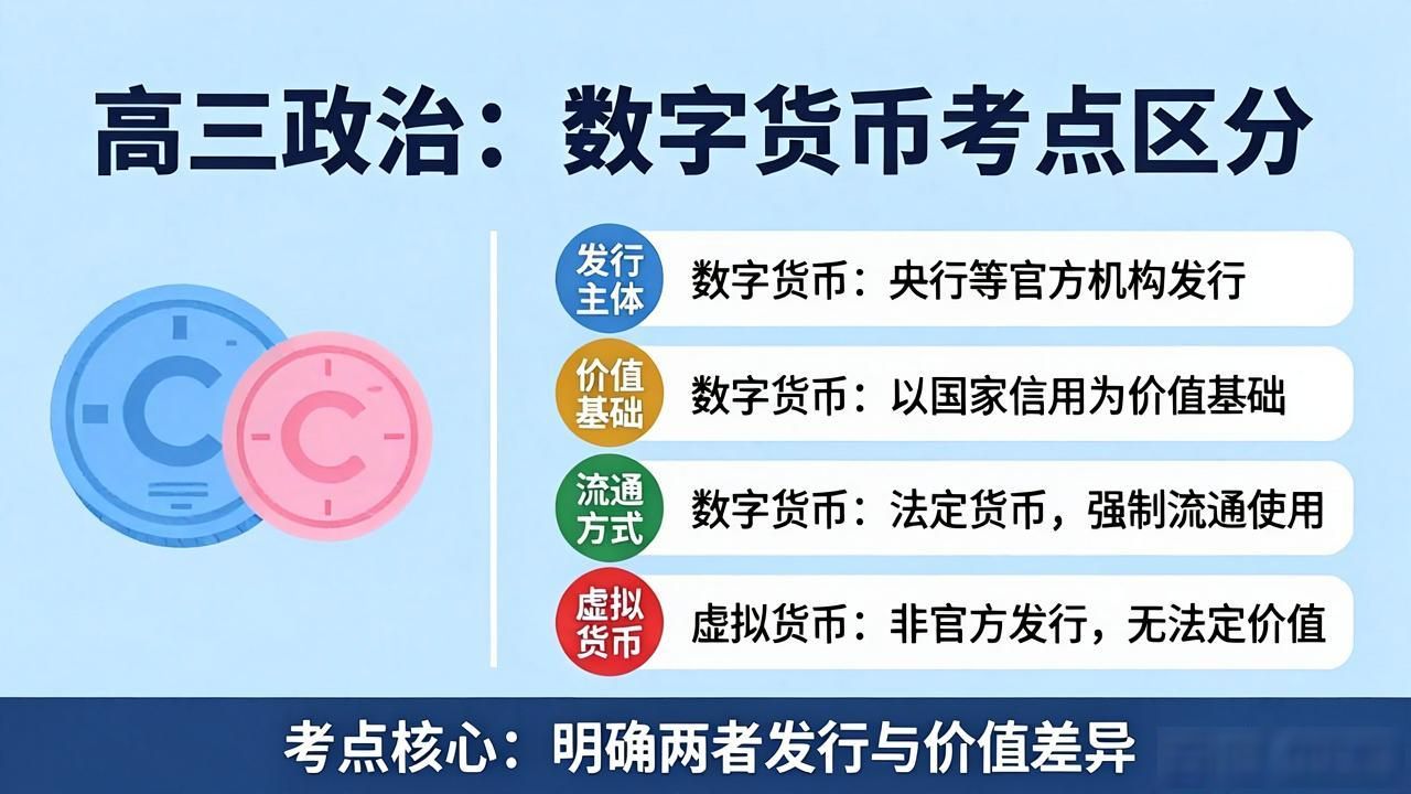 高三政治数字货币怎么考？一文讲透考点