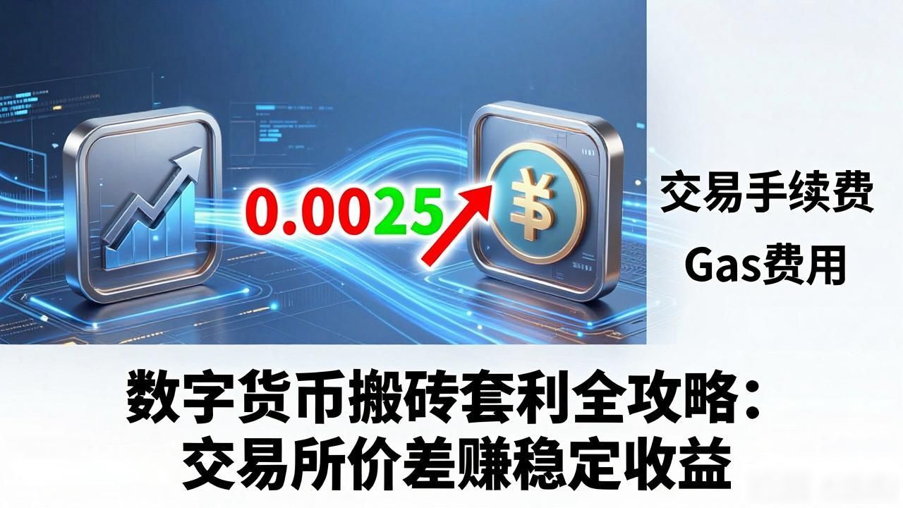 数字货币搬砖套利全攻略：交易所价差赚稳定收益