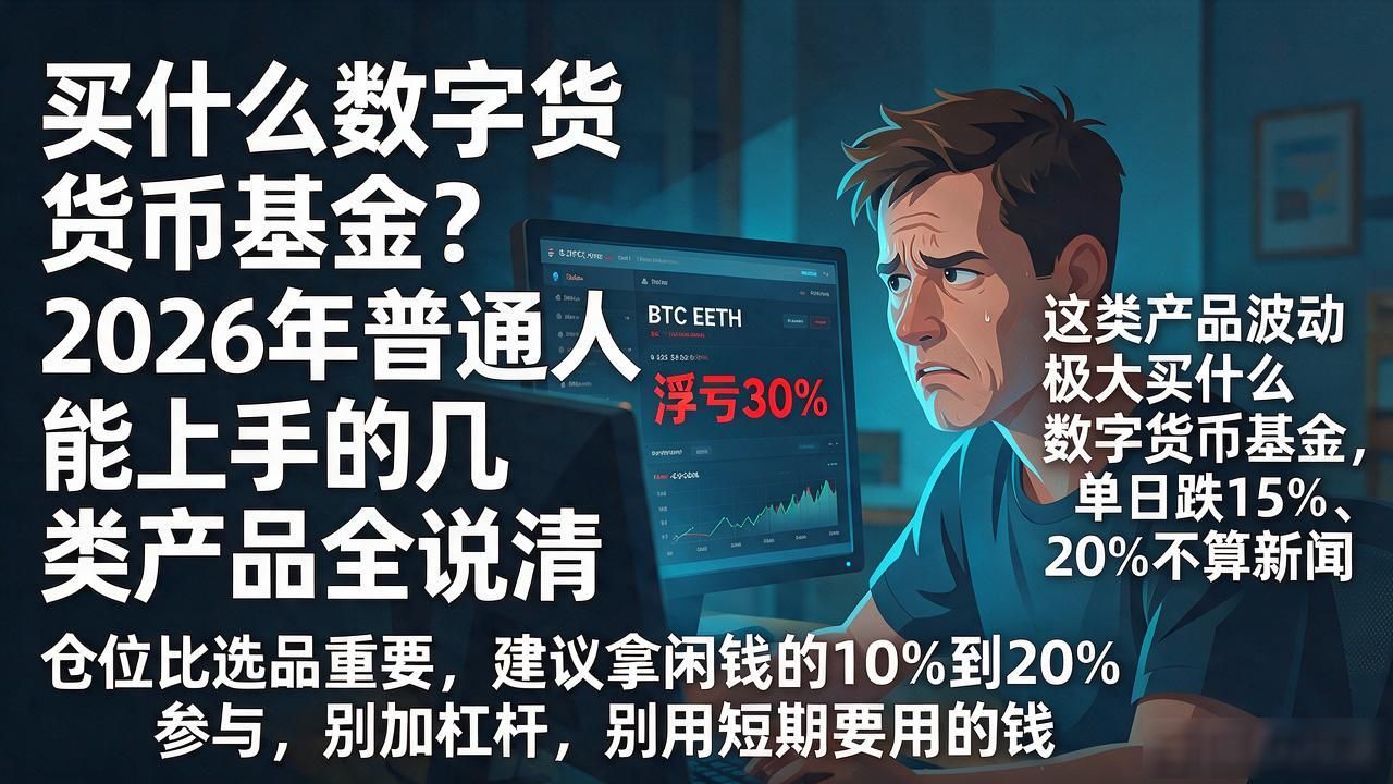买什么数字货币基金？2026年普通人能上手的几类产品全说清