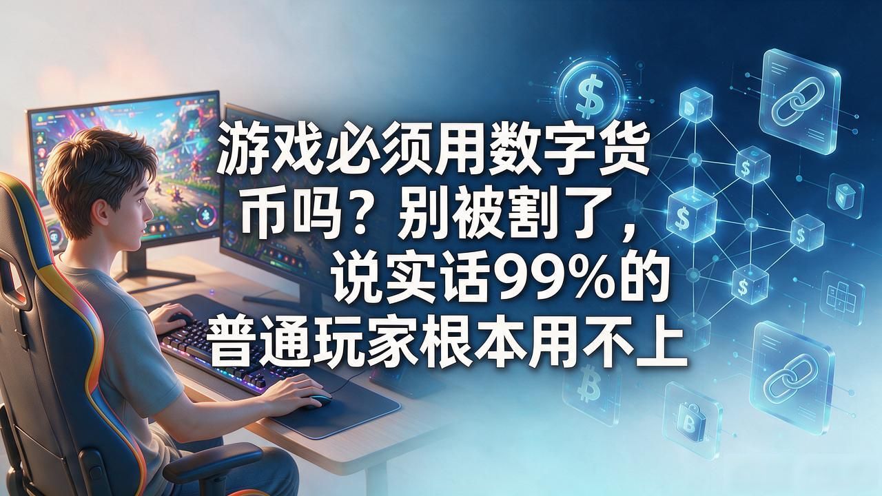 游戏必须用数字货币吗？别被割了，说实话99%的普通玩家根本用不上
