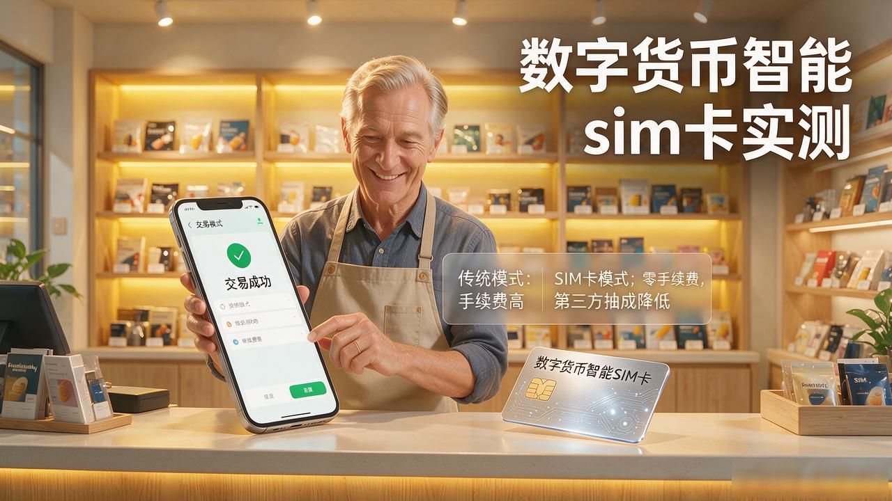 数字货币智能sim卡实测：小店铺收付款能不能真省手续费？