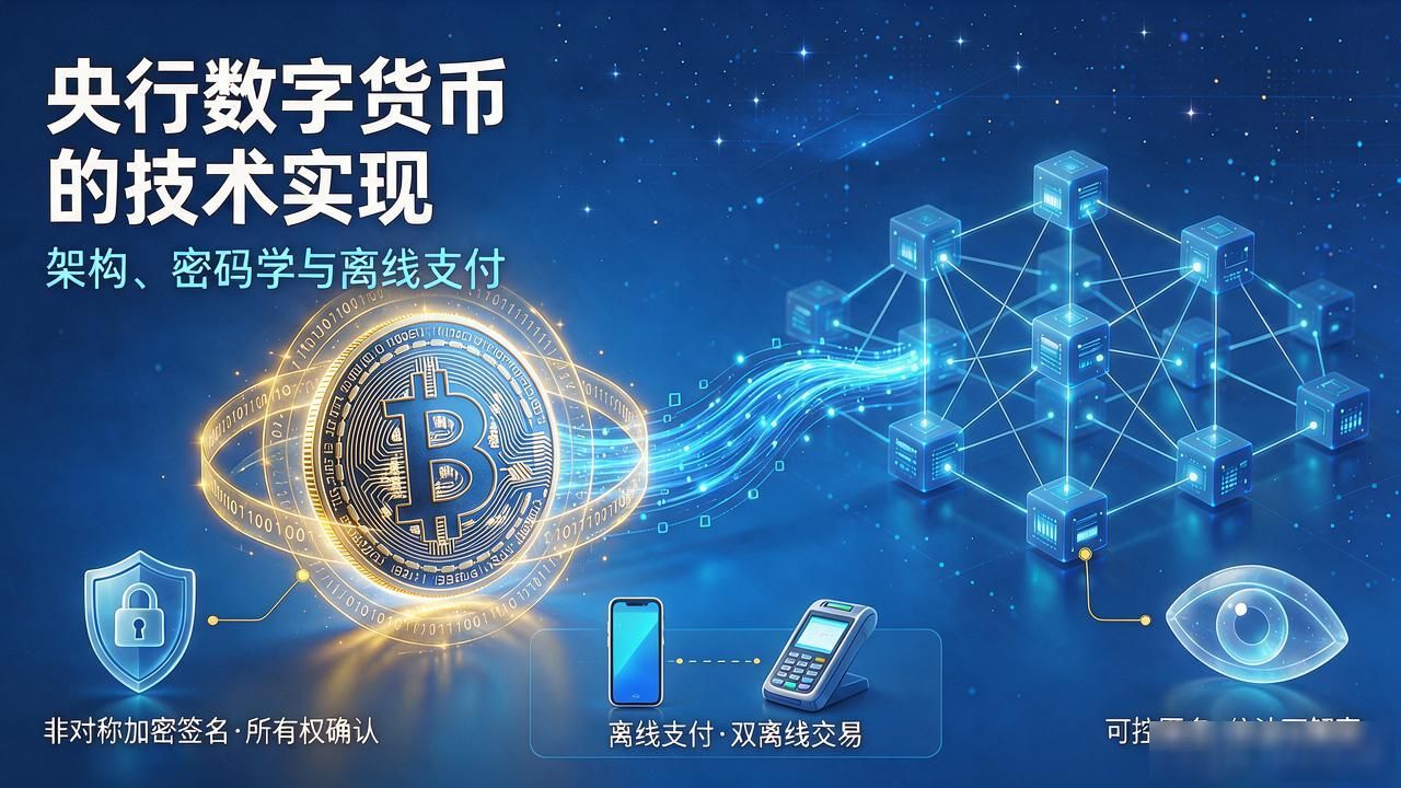 央行数字货币的技术怎么实现的？架构、密码学和离线支付讲清楚