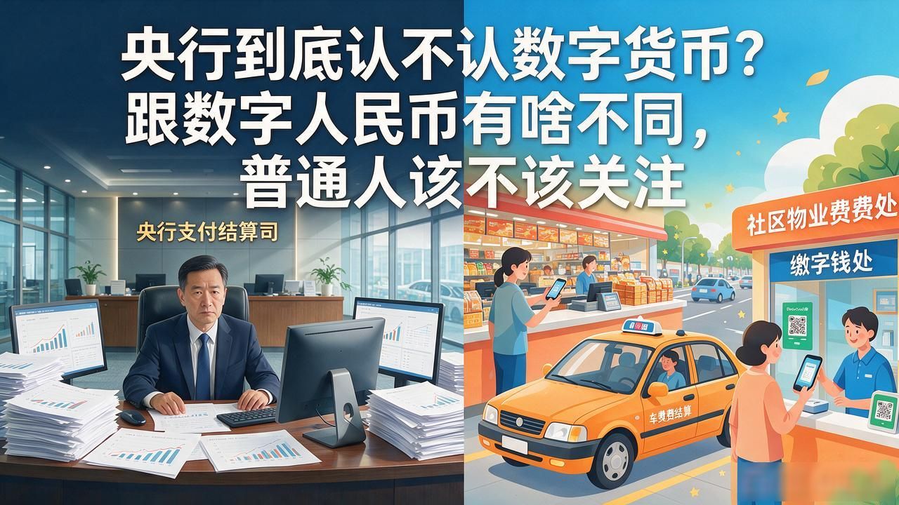 央行到底认不认数字货币？跟数字人民币有啥不同，普通人该不该关注