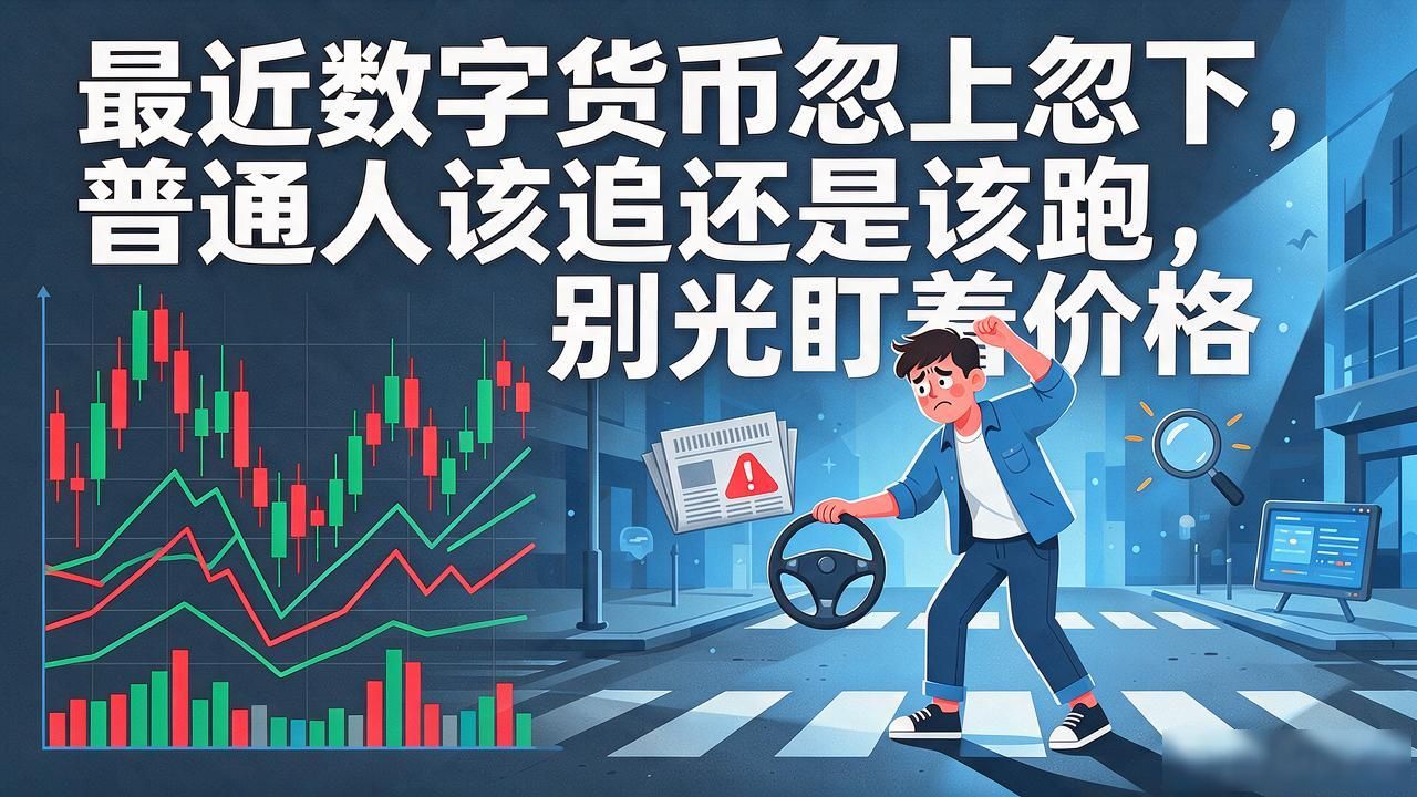 最近数字货币忽上忽下，普通人该追还是该跑，别光盯着价格