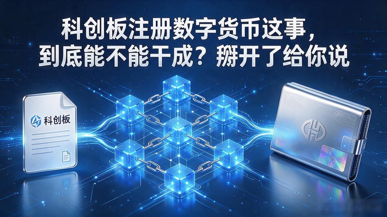 科创板注册数字货币这事，到底能不能干成？掰开了给你说