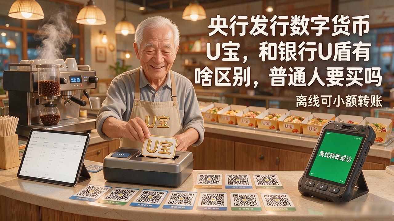 央行发行数字货币U宝，和银行U盾有啥区别，普通人要买吗