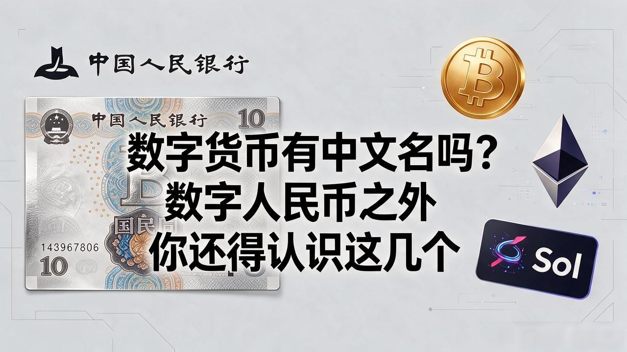 数字货币有中文名吗？数字人民币之外你还得认识这几个