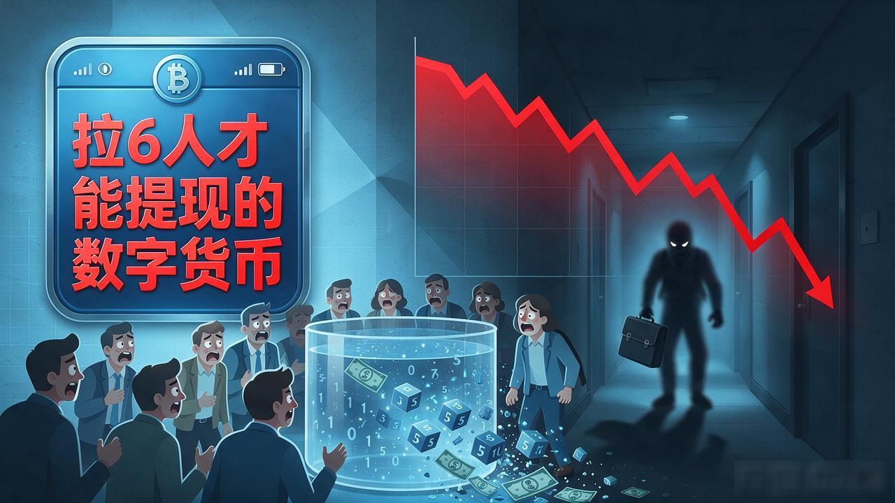数字货币拉人六个人_拉人头提现_金字塔骗局