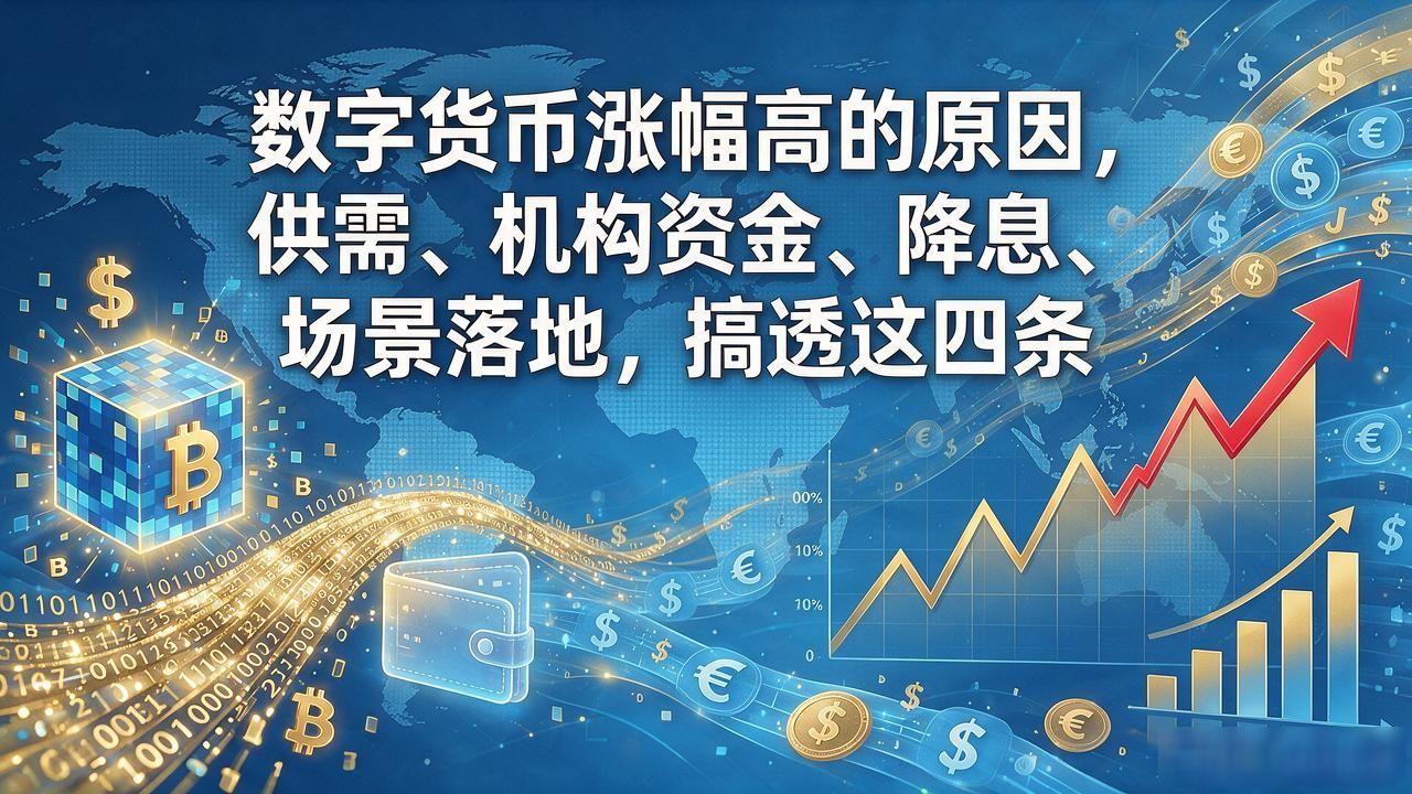 数字货币涨幅高的原因_机构资金涌入推动比特币现货ETF获批_比特币2024年减半后供需结构变化