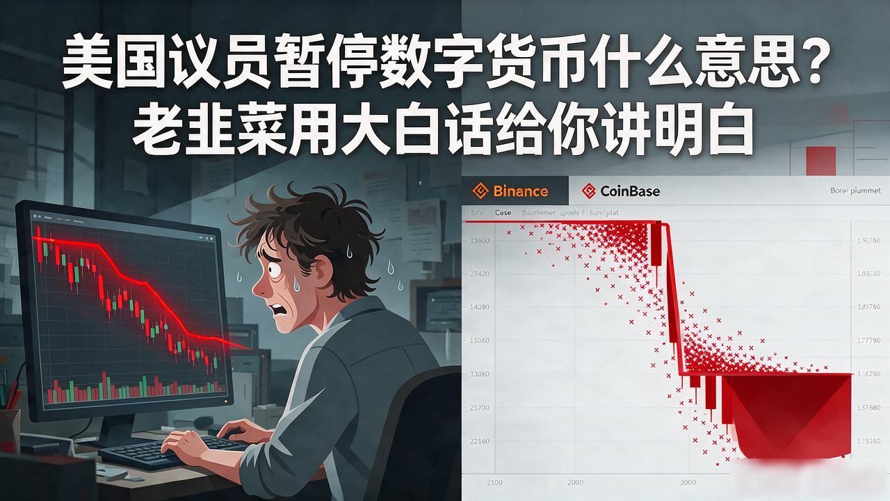 美国议员暂停数字货币什么意思？老韭菜用大白话给你讲明白