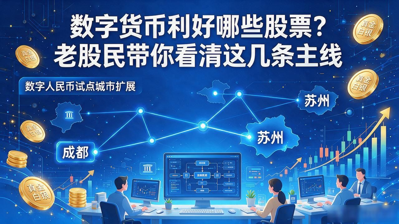 数字货币利好哪些股票？老股民带你看清这几条主线