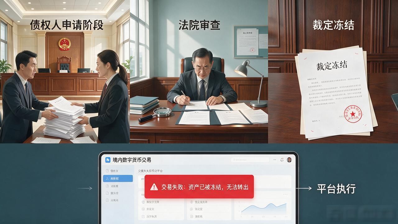 数字货币被法院冻结了？一个老律师把流程和应对给你掰碎了讲